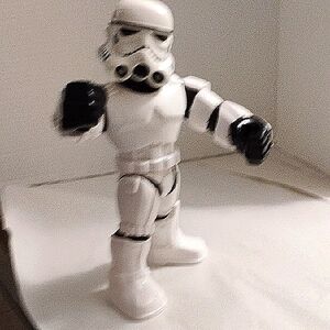 LFL Star Wars White and Black Stormtrooper Action Figure Hasbro 10" Pre Owned